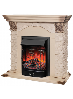 Электрокамин RealFlame Dublin Lux WT с Majestic Lux BL RC