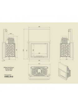 Каминная топка Kratki Amelia/G