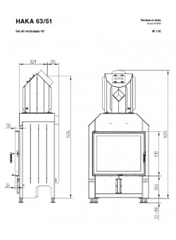 Каминная топка Hoxter HAKA 63/51