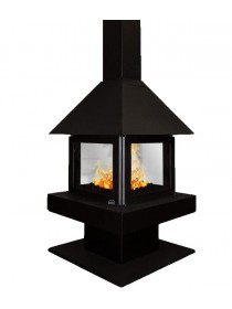 Островной камин Эклипс островной 4D