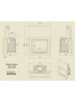 Каминная топка Kratki Antek/G