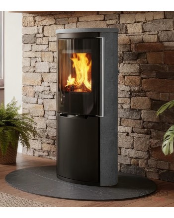 Печь-камин Ember D19 FG Limestone