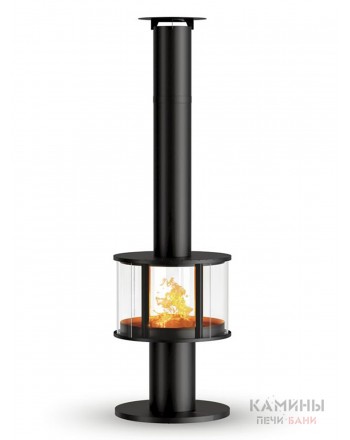 Камин модель VV (черная сталь)