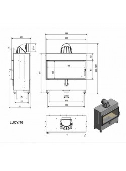 Каминная топка Kratki Lucy/16