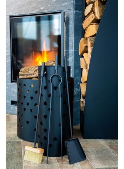 Ведро с аксессуарами для камина Bermuda