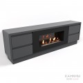 Тумба с биокамином Firelight BFP/P-1700 lux графит Тумба с биокамином Firelight BFP/P-1700 lux графит