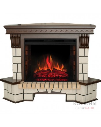 Электрокамин Stone Corner 26 AO с очагом Epsilon 26