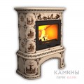 Изразцовый камин Прованс КимрПечь центральный с дровником Художественный Изразцовый камин Прованс КимрПечь центральный с дровником Художественный