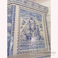 Изразцовый камин с панно из коллекции голландия с кораблем Изразцовый камин с панно из коллекции голландия с кораблем
