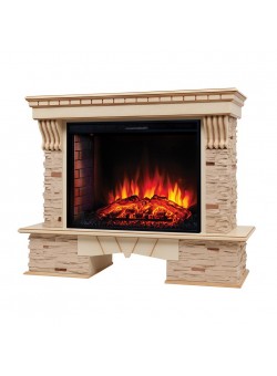 Электрокамин Sorento 33/33W WT с очагом Epsilon 33