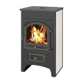  Печь-камин Везувий ПК-01(205) С ПЛИТОЙ БЕЖЕВЫЙ