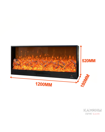 Электроочаг REALFIRE 1200 2D (с функцией обогрева)