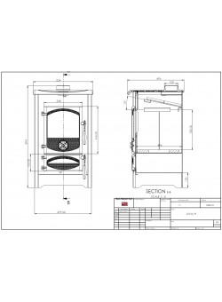 Печь-камин Bella Thalia Luna H
