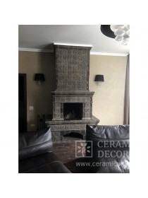 Комплект каминной облицовка Элеганс. Цвет: Графит