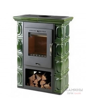 Печь BORGHOLM Keramik, оливково-зеленая (Thorma)