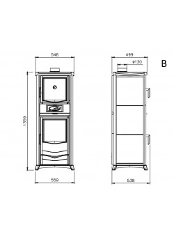 Печь камин La Nordica Termorossella Plus Forno DSA 4.0