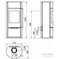 Дровяная печь-камин Ember Si7L