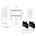 Каминная топка Kratki Blanka 910 Каминная топка Kratki Blanka 910