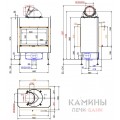 Топка-камин Brunner BKH 5.0 Tunnel 42-66 DT-DT