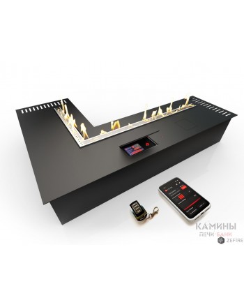 Автоматический биокамин ZeFire М 100X1400 угловой с ДУ (ZeFire)