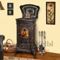 Печь-камин LK AMBRA Bronze из чугуна для дома и дачи Печь-камин LK AMBRA Bronze из чугуна для дома и дачи