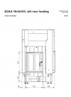 Каминная топка Hoxter ECKA 76/45/57ha
