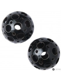 Шары черные с отверстиями двух размеров 2 шт (ZeFire)