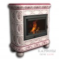 Изразцовый камин Медальон КимрПечь центральный Роспись Изразцовый камин Медальон КимрПечь центральный Роспись
