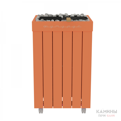 Электрическая паротермальная печь «ПАРиЖАР Футурус» 10 кВт (380 В) в металлической облицовке для сауны и бани Электрическая паротермальная печь «ПАРиЖАР Футурус» 10 кВт (380 В) в металлической облицовке для сауны и бани