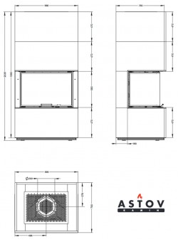 Камин Астов APLIT П3С 8457