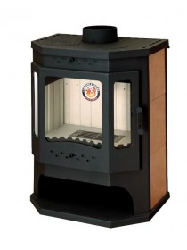 Печь-камин «Бавария» призматик с плитой