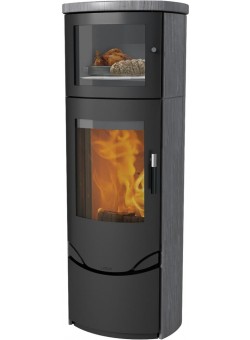 Печь-камин Lotus PRIO 7M Indian Night - with side glass panel