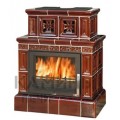 Печь камин керамическая ABX VALENCIE, с кафельным цоколем