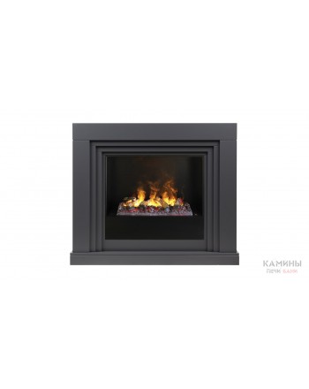 Электрокамин Stanley 26 GR с очагом 3D Cassette 630 + Black вставка