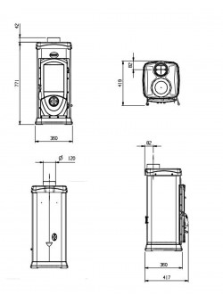 Печь камин La Nordica Super Junior