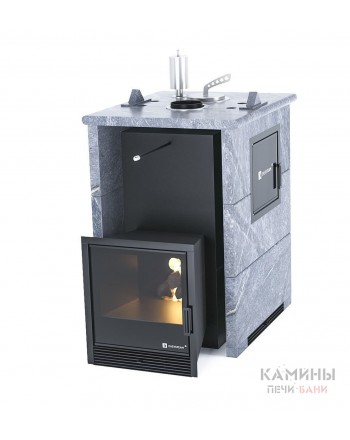 Печь ИзиСтим «АНАПА» М2 В ТРЕХСТОРОННЕМ КОЖУХЕ