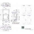 Каминная топка M-Design Luna 850 V Diamond Plus