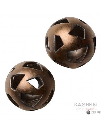 Шары медные с трапецевидными отверстиями 2 шт (ZeFire)