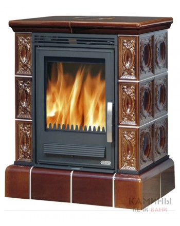 Печь камин керамическая ABX Helvetia KP, с кафельным цоколем Печь камин керамическая ABX Helvetia KP, с кафельным цоколем
