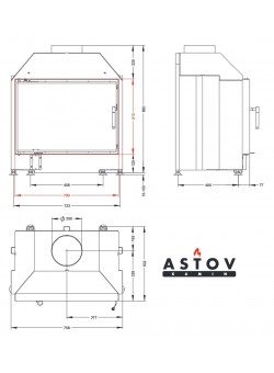 Каминная топка АСТОВ ПС 700