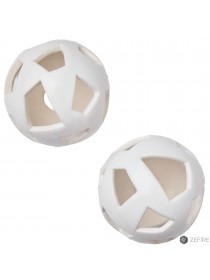 Шары белые с трапецевидными отверстиями 2 шт (ZeFire)