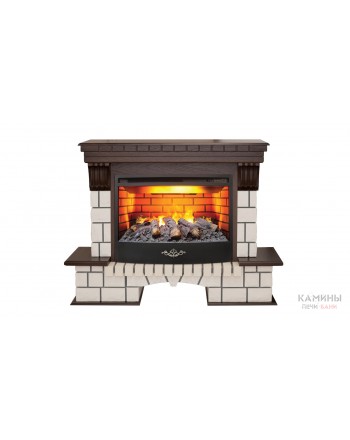 Электрокамин Stone 25,5 AO c очагом FireStar 25,5 3D