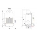 Топка-камин Brunner Urfeuer 50/66 прямой , открытая