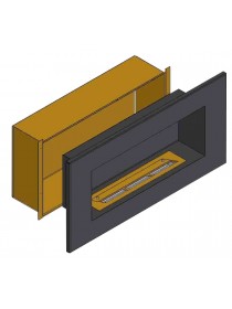 Теплоизоляционный корпус для встраивания в мебель для очага 2000 мм (ZeFire)