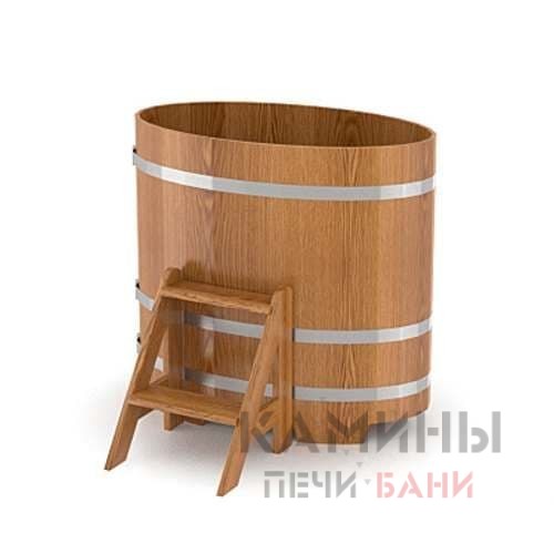 Купель для бани овальная из дуба Купель для бани овальная из дуба