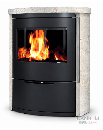 Дровяная печь-камин Ember O1 Limestone