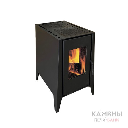 Печь-камин ДЕРЕВЕНЬКА две конфорки (теплообменники опционно) Печь-камин ДЕРЕВЕНЬКА две конфорки (теплообменники опционно)