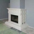 Каминная топка Экокамин Альфа 800 B в облицовке изразцами коллекции Венская. Каминная топка Экокамин Альфа 800 B в облицовке изразцами коллекции Венская.