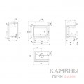 Каминная топка Kratki Maja/PW/BL/12/BS/W/Deco