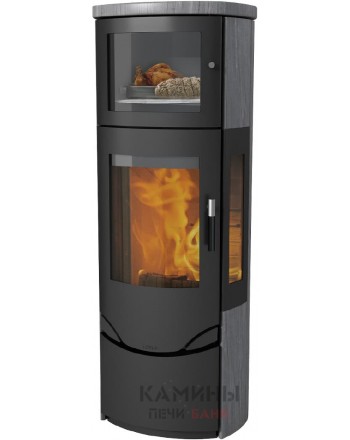 Печь-камин Lotus PRIO 7M Indian Night - with side glass panel